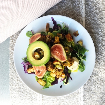 Fig+Rye Roast Cauliflower Salad with Figs